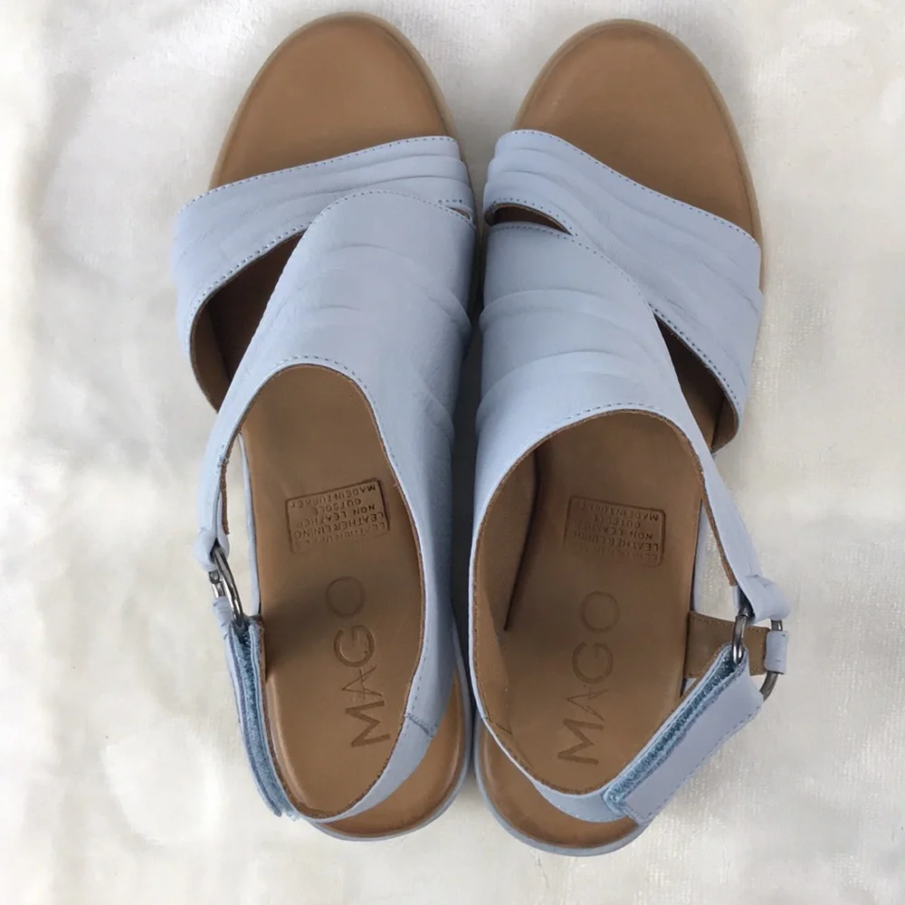 Mago Made in Turkey Women's Blue Sandals - Picture 3 of 16